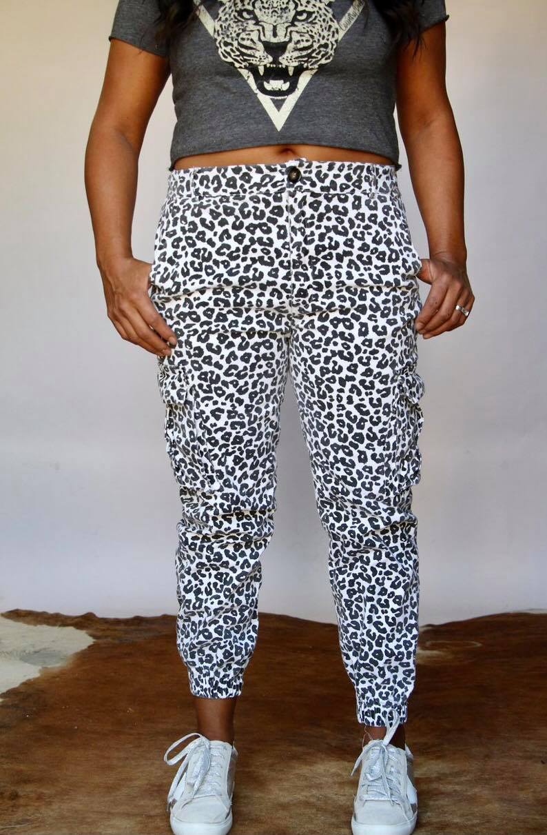 Cheetah joggers