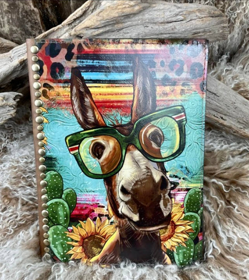 Donkey leather journal