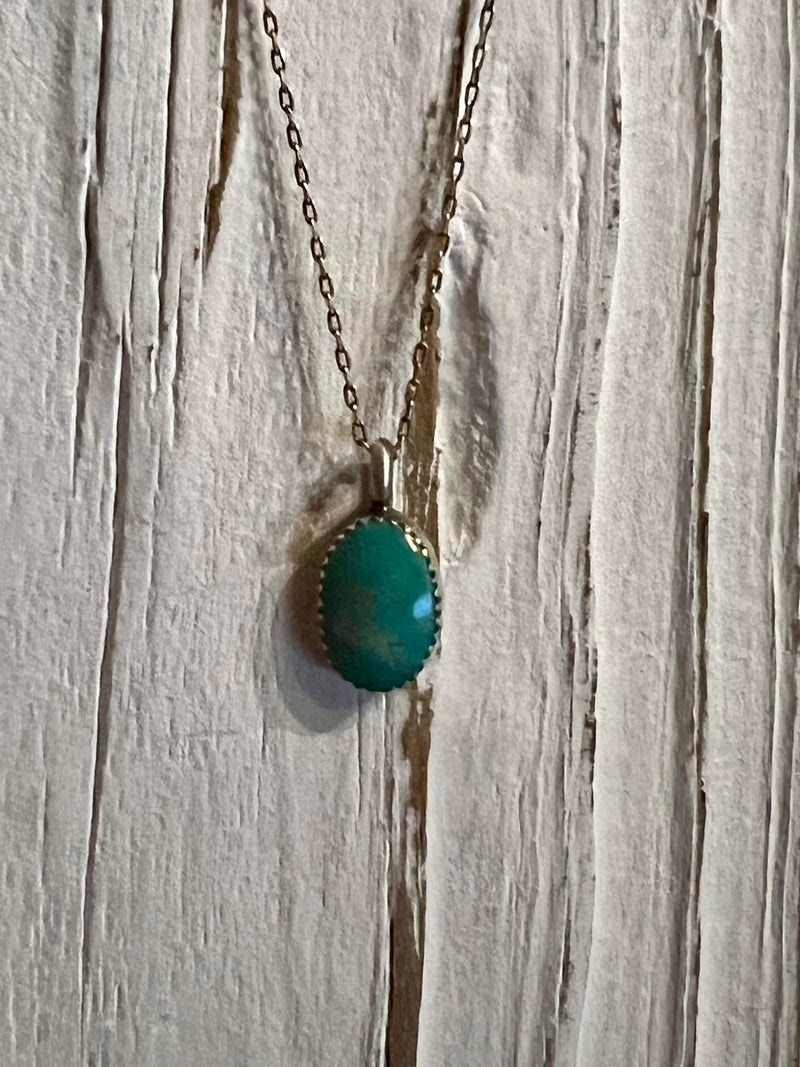 Turquoise drop necklace