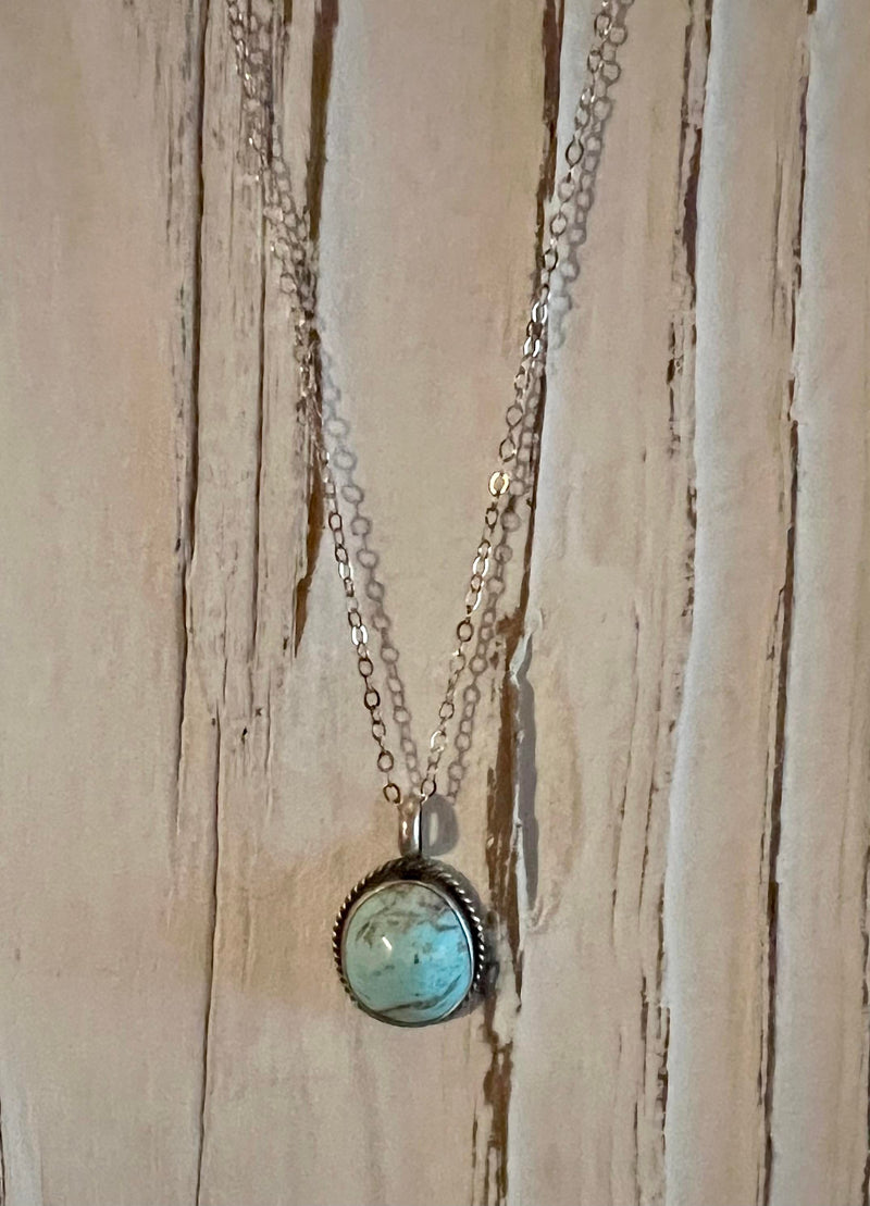 Turquoise drop necklace