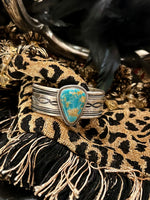 Royston Turquoise and sterling silver cuff