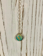 Royston Turquoise and Sterling Silver Lariat