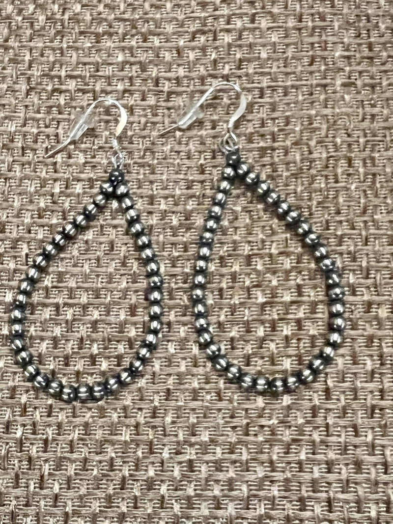 Sterling silver Navajo pearl earrings