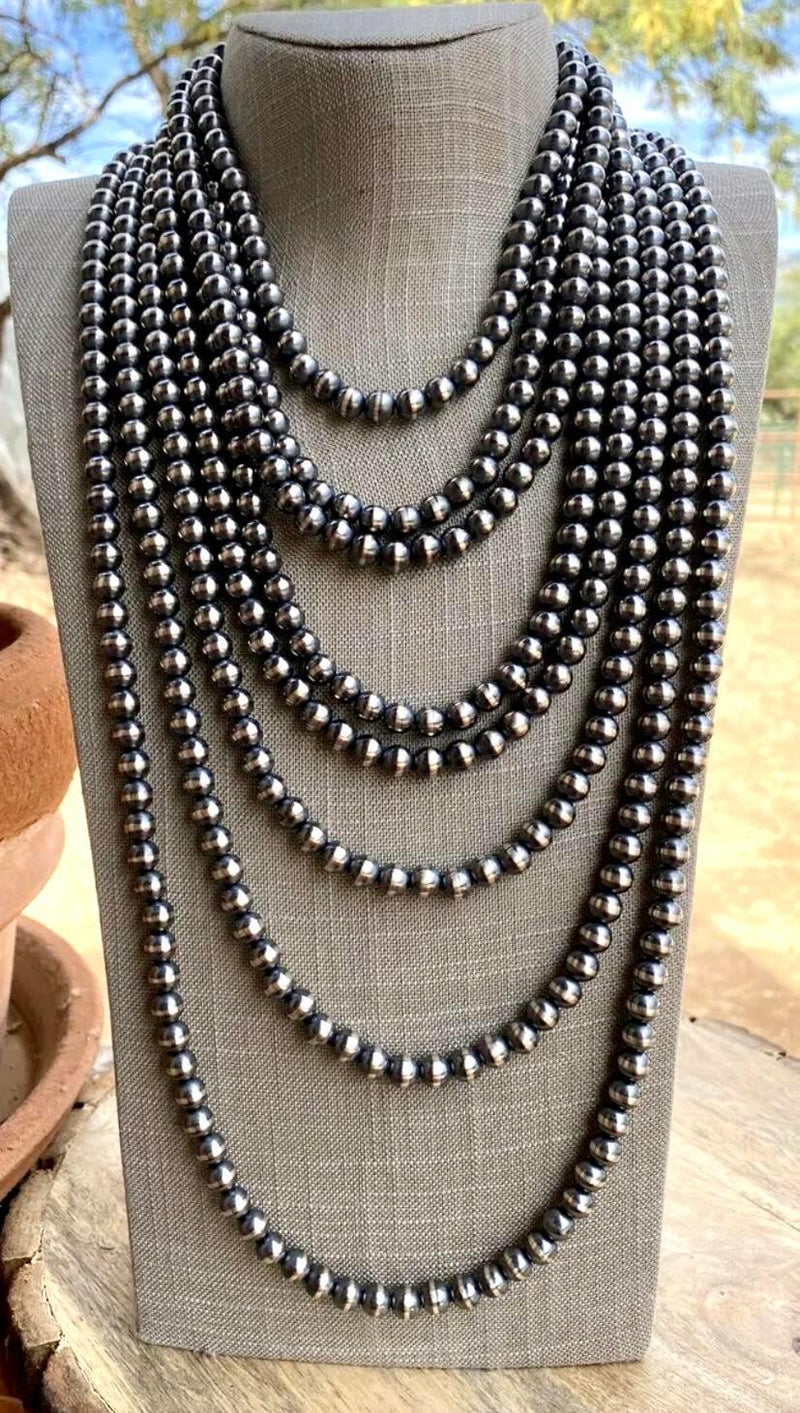 Navajo sterling silver pearls